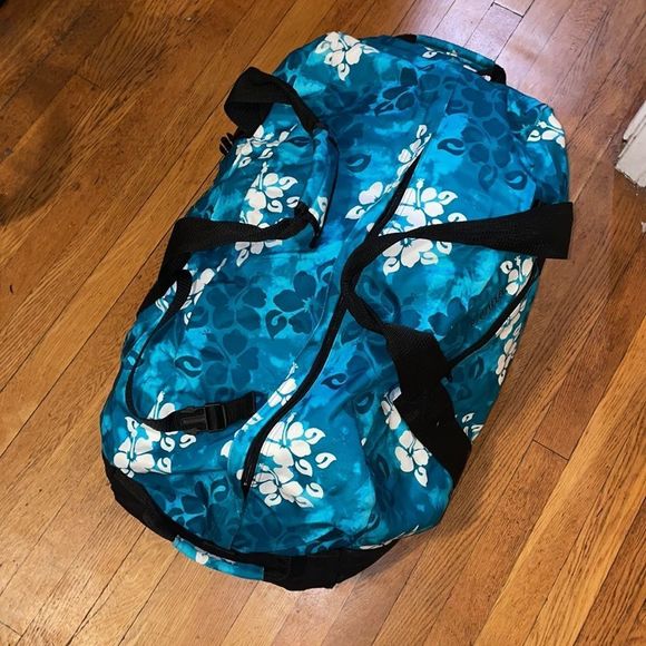 L.L. Bean Bags Ll Bean Duffel Bag Jenna Monogram Teal Poshmark